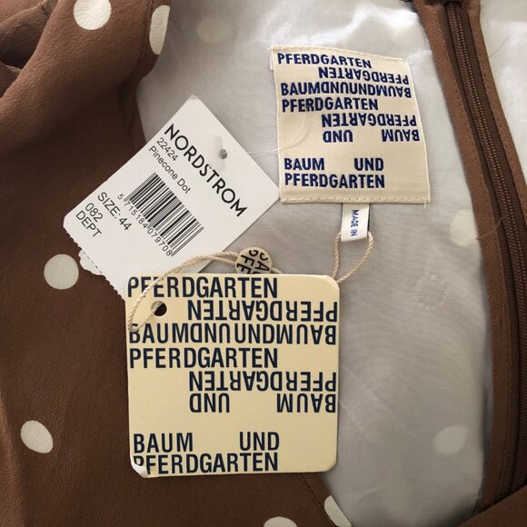 NWT Baum und Pferdgarten Addax pinecone dot print midi dress - Picture 8 of 9